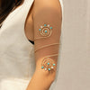 Alloy Geometric Electroplated Gravel Beaded Spiral Open Arm Bracelet Jewelry