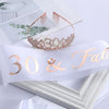 Alloy Geometric Electroplated Hair Band And Shoulder Strap Set For Women