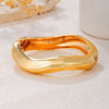 Alloy Geometric Electroplated Heavyduty Design Glossy Unisex Bracelet