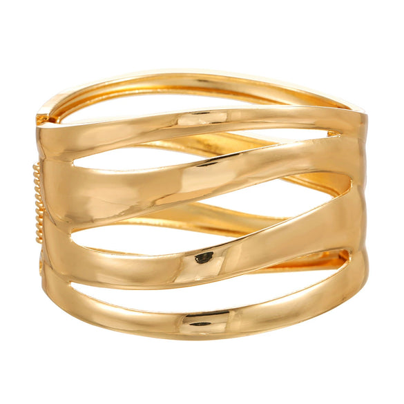 Alloy Geometric Electroplated Heavyduty Design Glossy Unisex Bracelet