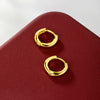 Alloy Geometric Electroplated Light Luxury Earrings For Unisex