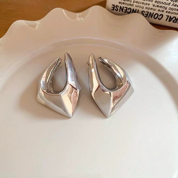 Alloy Geometric Electroplated Light Luxury Women's Earrings