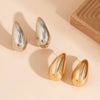 Alloy Geometric Electroplated Punk Style Teardrop Earrings For Women
