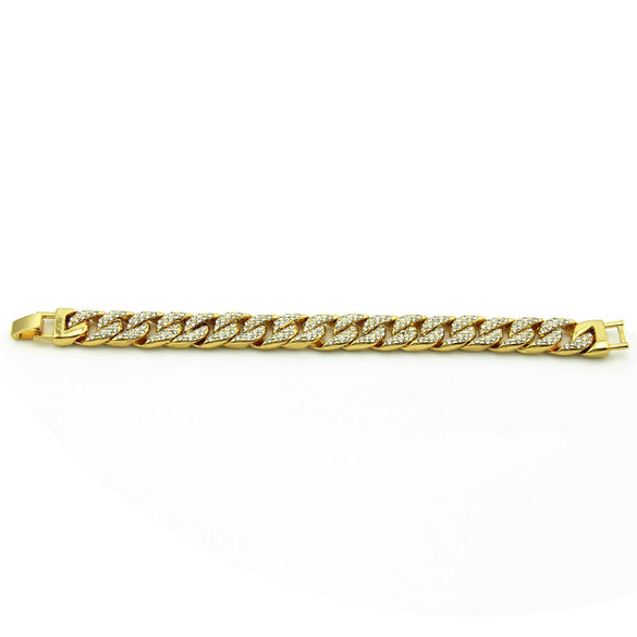 Alloy Geometric Electroplated Unisex Hiphop Bracelet