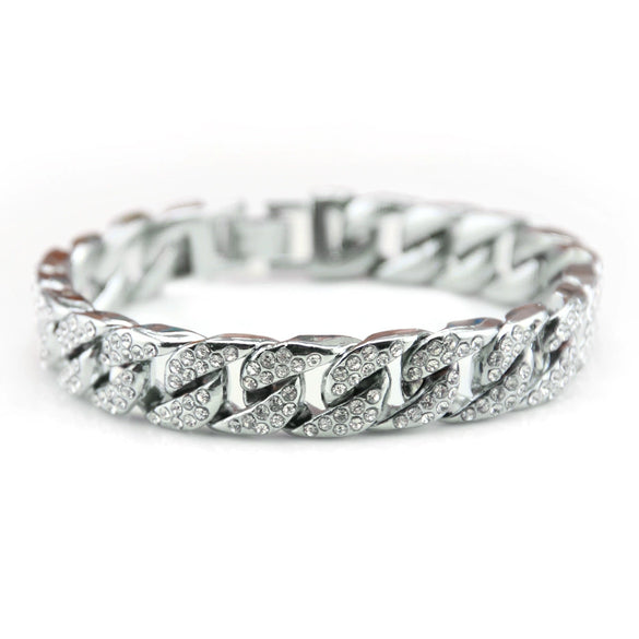 Alloy Geometric Electroplated Unisex Hiphop Bracelet