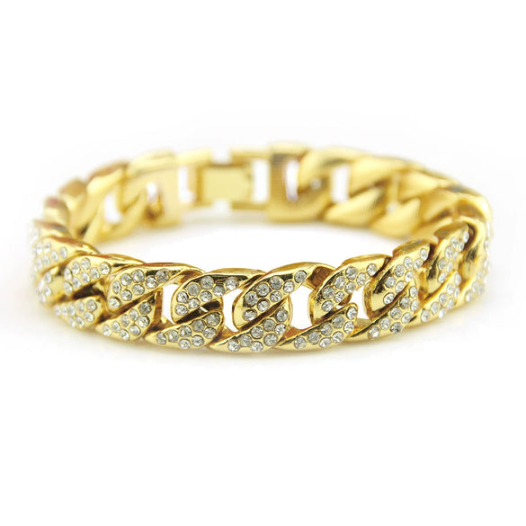 Alloy Geometric Electroplated Unisex Hiphop Bracelet