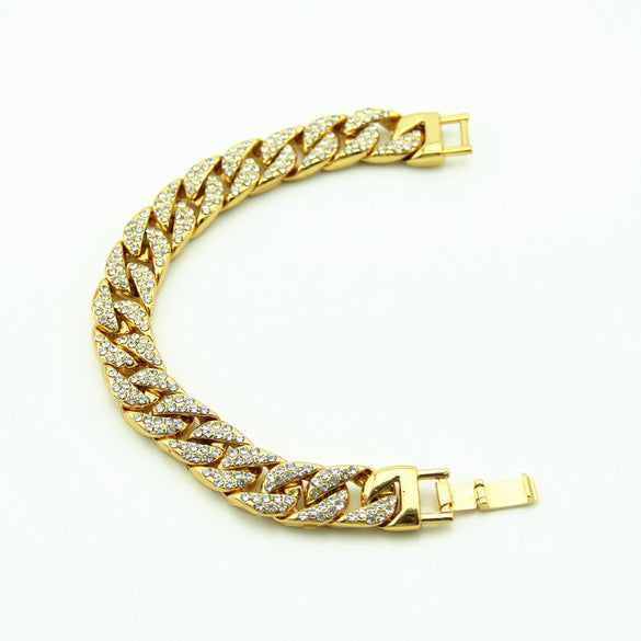 Alloy Geometric Electroplated Unisex Hiphop Bracelet