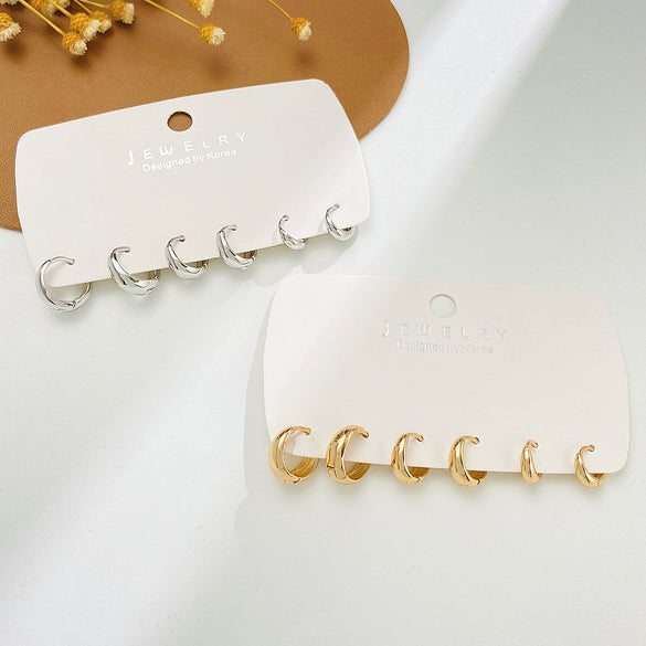 Alloy Geometric Electroplated Unisex Rock Punk Earrings