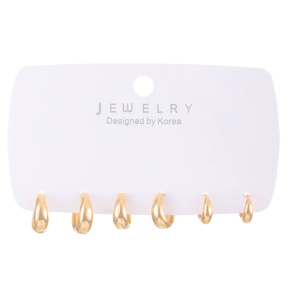 Alloy Geometric Electroplated Unisex Rock Punk Earrings