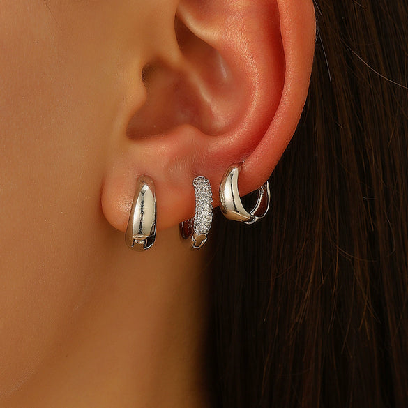 Alloy Geometric Electroplated Unisex Rock Punk Earrings