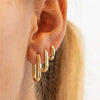 Alloy Geometric Electroplated Unisex Rock Punk Earrings