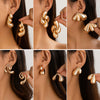Alloy Geometric Electroplated Women's Exaggerated Water Drop Earrings