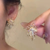 Alloy Geometric Electroplated Women's Light Luxury Elegant Highend Niche Unique Autumn And Winter Ear Jewelry