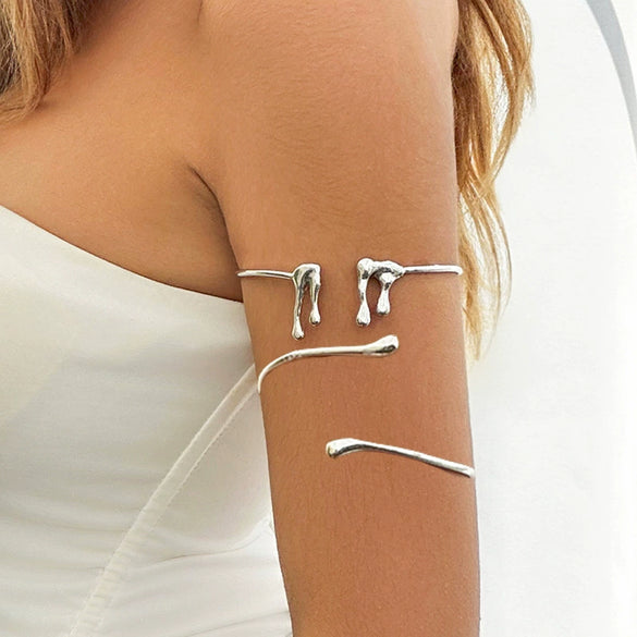 Alloy Geometric Electroplated Women's Water Drop Arm Ring Bracelet