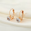 Alloy Geometric Electroplated Women's Zircon Ear Buckle Earrings
