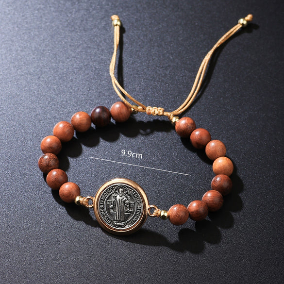Alloy Geometric Electroplated Woven Beaded Unisex Bracelet