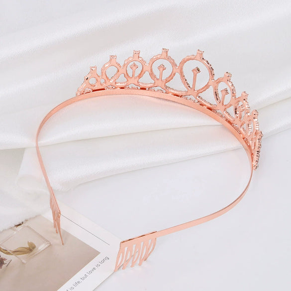 Alloy Geometric Electroplating Bridal Crown Headband Hair Accessories For Women
