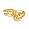 Alloy Geometric Electroplating Water Drop Glossy Asymmetric Spring Opening Unisex Bracelet