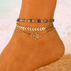 Alloy Geometric Evil Eye Anklet Jewelry