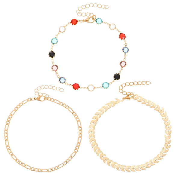 Alloy Geometric Evil Eye Anklet Jewelry