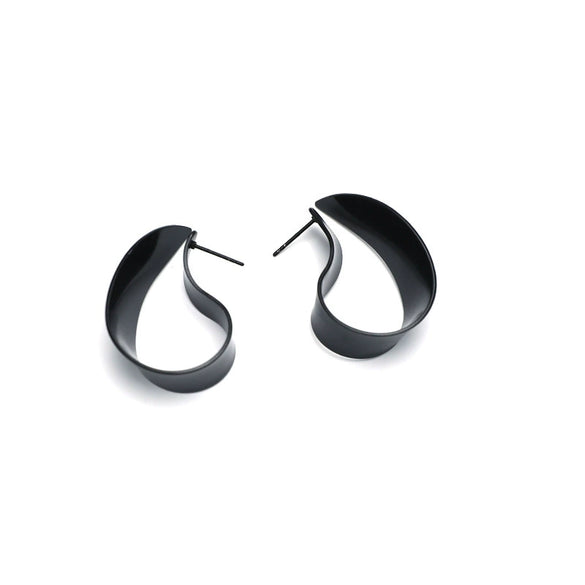 Alloy Geometric Exaggerated Cold Style Electroplated Earrings