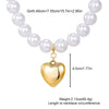 Alloy Geometric Exaggerated Heartshaped Electroplated Necklace For Women