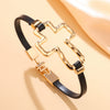Alloy Geometric Exaggerated Love Cross Electroplating Unisex Fashion Bracelet