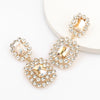 Alloy Geometric Fashion Exaggerated Claw Chain Diamond Rhinestone Glass Diamond Earrings