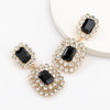 Alloy Geometric Fashion Exaggerated Claw Chain Diamond Rhinestone Glass Diamond Earrings