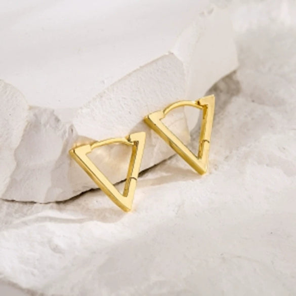 Alloy Geometric Fivepointed Star Square Light Luxury Electroplated Women's Earrings