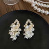 Alloy Geometric Floral Women's Earrings Set With Pearls