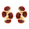 Alloy Geometric Flower Enamel Electroplated Women's Earrings