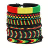 Alloy Geometric Hand Knitted Vintage Style Loop Maple Leaf Multilayer Bouncing Rope Bracelet