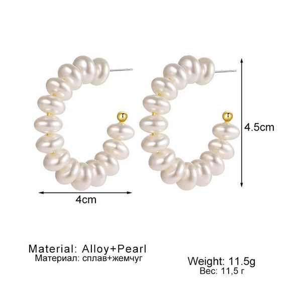 Alloy Geometric Handmade Braided Electroplated Women's Earrings Jewelry Set