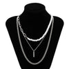 Alloy Geometric Handmade Men's Pearl Hiphop Stacked Clavicle Necklace