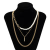 Alloy Geometric Handmade Men's Pearl Hiphop Stacked Clavicle Necklace