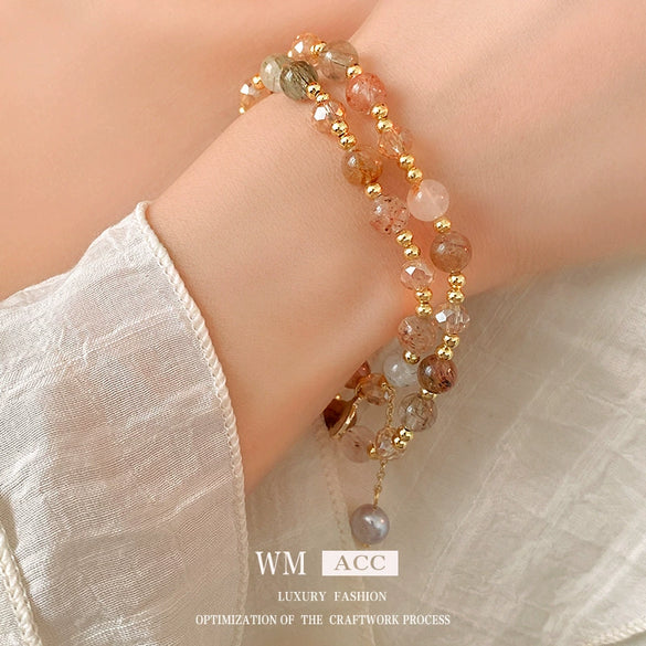 Alloy Geometric Handmade Multilayer Women's Crystal Bracelet