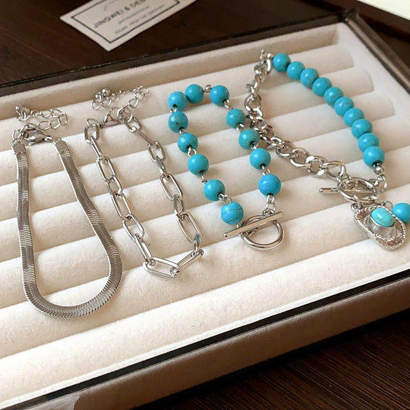 Alloy Geometric Handmade Multilayer Women's Crystal Bracelet