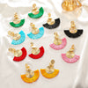 Alloy Geometric Handmade Tassel And Fanshaped Earrings For Women
