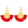 Alloy Geometric Handmade Tassel And Fanshaped Earrings For Women