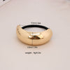 Alloy Geometric High Elastic Bow Hair Rope Hair Accessories Electroplated