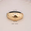 Alloy Geometric High Elastic Bow Hair Rope Hair Accessories Electroplated