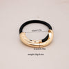 Alloy Geometric High Elastic Bow Hair Rope Hair Accessories Electroplated