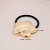 Alloy Geometric High Elastic Bow Hair Rope Hair Accessories Electroplated