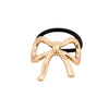 Alloy Geometric High Elastic Bow Hair Rope Hair Accessories Electroplated