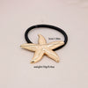 Alloy Geometric High Elastic Bow Hair Rope Hair Accessories Electroplated