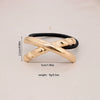Alloy Geometric High Elastic Bow Hair Rope Hair Accessories Electroplated