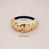 Alloy Geometric High Elastic Bow Hair Rope Hair Accessories Electroplated