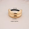 Alloy Geometric High Elastic Bow Hair Rope Hair Accessories Electroplated