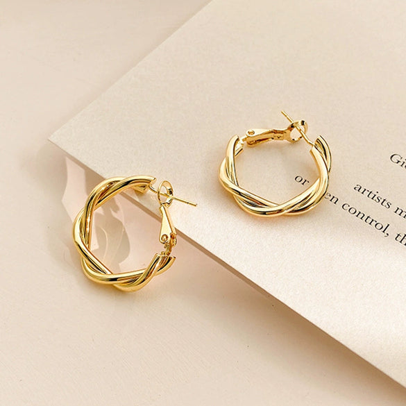 Alloy Geometric High Sense Electroplated Women's Earrings And Ring